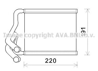 AVA QUALITY COOLING hy6380 -  Теплообменник, отопление салона